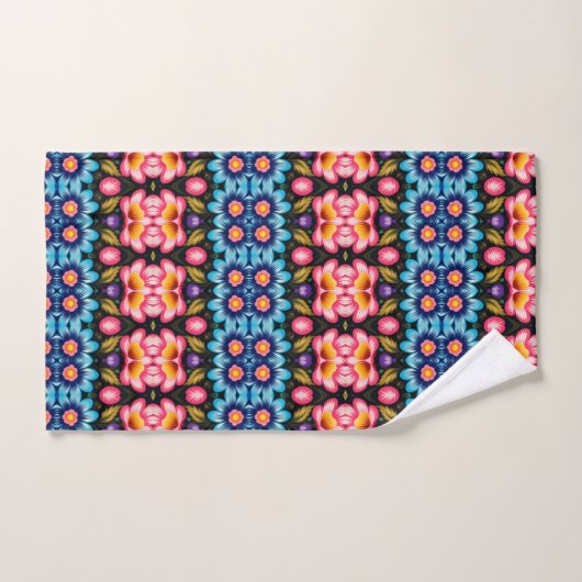 floreel bad handdoek (Handdoek)