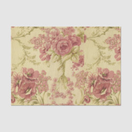 , floreel, koraal, roze, rozen, shabbygeur, schatt tissuepapier