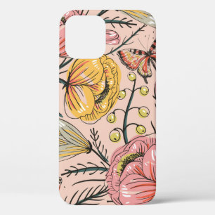 floreel naadloos patroon met  bloemen en Case-Mate iPhone case
