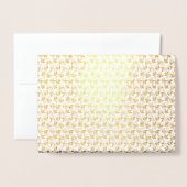 floreel ontwerp eenentwintig folie kaarten (Voorkant met envelop)