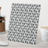 floreel ontwerp eenentwintig reclamebord met voetstuk (Insitu)