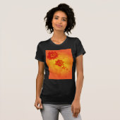 floreel oranje zon t-shirt (Voorkant volledig)