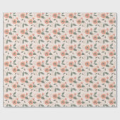 floreel patroon cadeaupapier (Vlak)