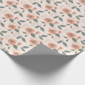 floreel patroon cadeaupapier (Hoek)