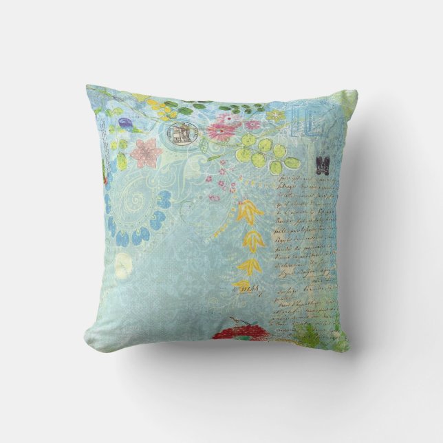  floreel patroon kussen (Voorkant)