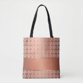 floreel patroon. monogram tote bag (Voorkant)