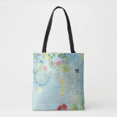  floreel patroon tote bag (Voorkant)