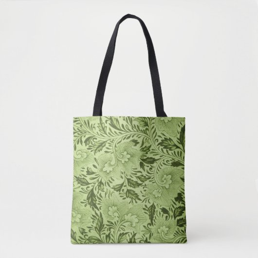 floreel patroon tote bag (Voorkant)