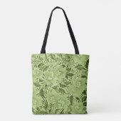 floreel patroon tote bag (Achterkant)