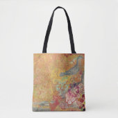 floreel patroon tote bag (Voorkant)