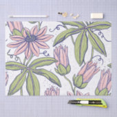 floreel patroon voor de eettijd l Roze Tissuepapier (Craft)