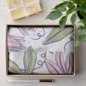 floreel patroon voor de eettijd l Roze Tissuepapier (Geschenk)