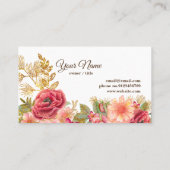  floreel, retro visitekaartje (Achterkant)