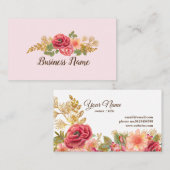  floreel, retro visitekaartje (Voorkant / Achterkant)