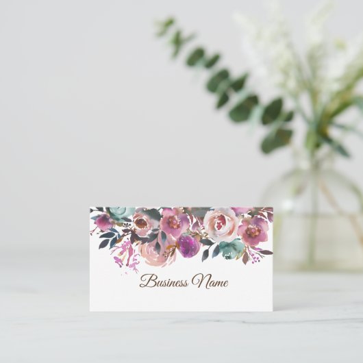  floreel, retro visitekaartje (Staand voorkant)
