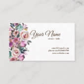  floreel, retro visitekaartje (Achterkant)