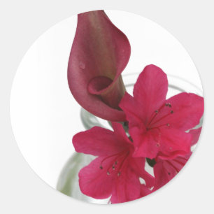 floreel ronde sticker