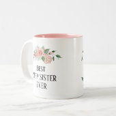 floreel, speciaal gepersonaliseerd, beste stap zu tweekleurige koffiemok (Voorkant links)