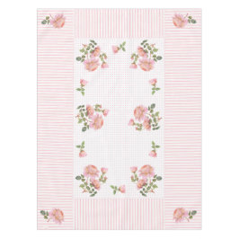  floreel, tafellaken en stippen 52 x 70 inch