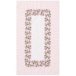  floreel, tafellaken en stippen 60 x 104 inch