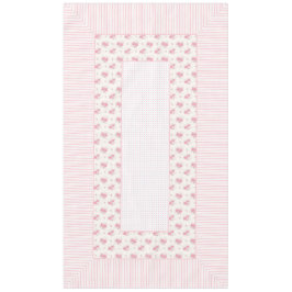  floreel, tafellaken en stippen 60 x 104 inch