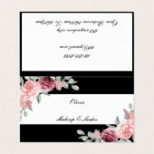 floreel visitekaartje (Buitenkant ongevouwen)