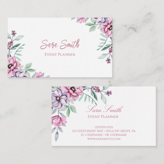 floreel Visitekaartje (Voorkant / Achterkant)