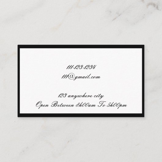 floreel visitekaartje (Achterkant)