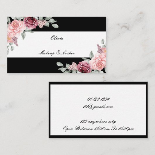 floreel visitekaartje (Voorkant / Achterkant)