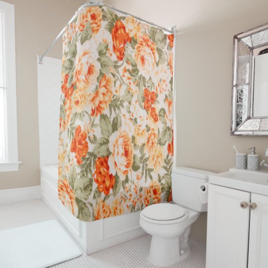  floreel weefsel douchegordijn (In situ)