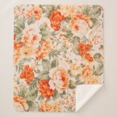 floreel weefsel sherpa deken (Voorkant)