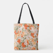 floreel weefsel tote bag (Achterkant)