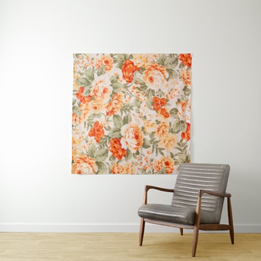  floreel weefsel wandkleed (In situ)