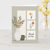 Floreer Uw Dag Kaart (Gele Bloem)