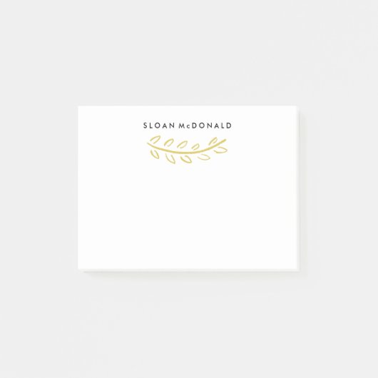 Floreerde + Minimaal Post-It Notities Post-it® Notes (Voorkant)