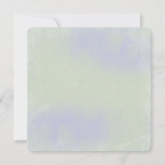 floregroen en paars abstract kaart (Achterkant)