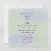 floregroen en paars abstract kaart (Voorkant)