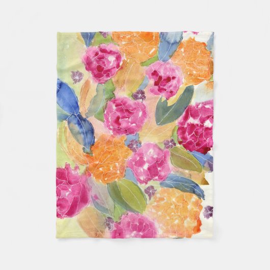 florelleet fleece deken (Voorkant)