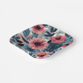 Florenblauw Papieren Bordje (Gebogen)