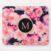 Florence abstracte monogram roze waterverf muismat (Voorkant)