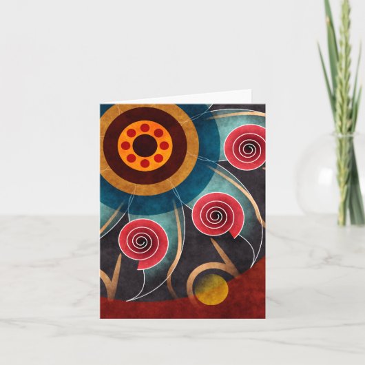 Florence Abstracte Vector Art Note Card Kaart (Voorkant)