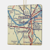Florence AL  Map Keramisch Ornament (Links)