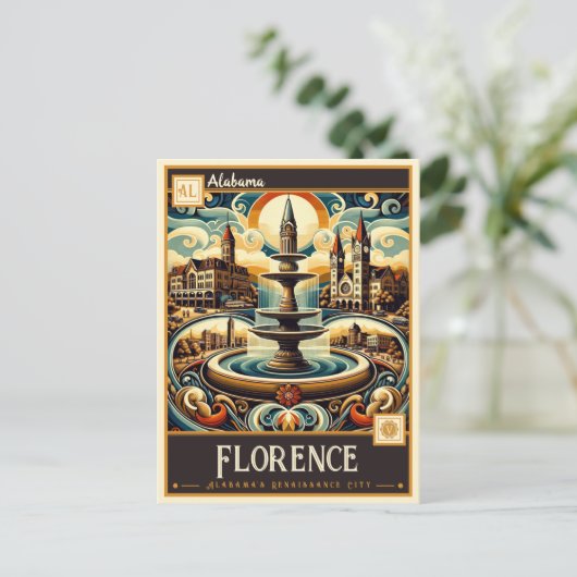 Florence, Alabama |  Briefkaart (Staand voorkant)