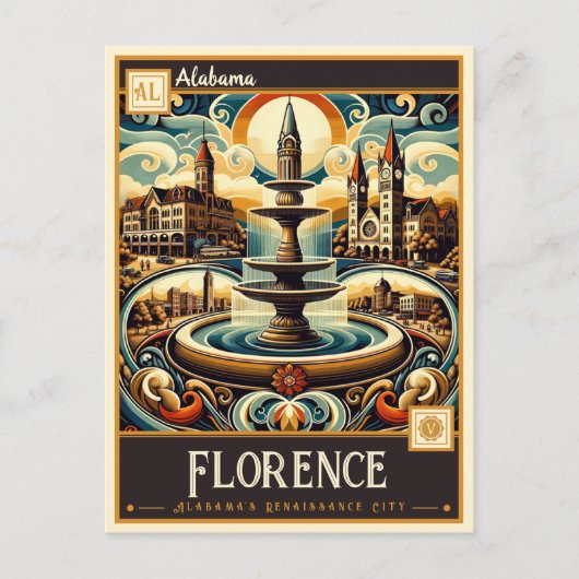 Florence, Alabama |  Briefkaart (Voorkant)