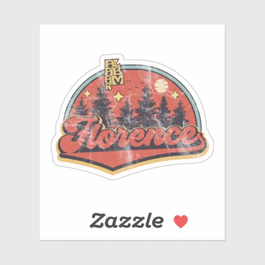 Florence, Alabama Sticker (Vel)
