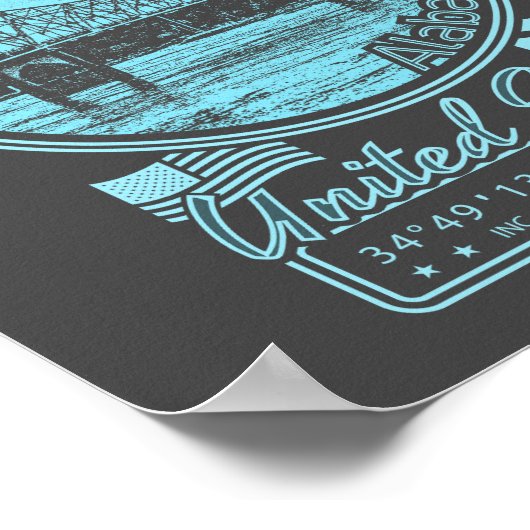 FLORENCE ALABAMA - TENNESSEE RIVER POSTER (Hoek)