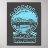 FLORENCE ALABAMA - TENNESSEE RIVER POSTER (Voorkant)