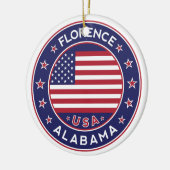 Florence, Alabama, USA Keramisch Ornament (Links)