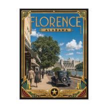 Florence Alabama Vintage Art Deco Gouden Tijdperk