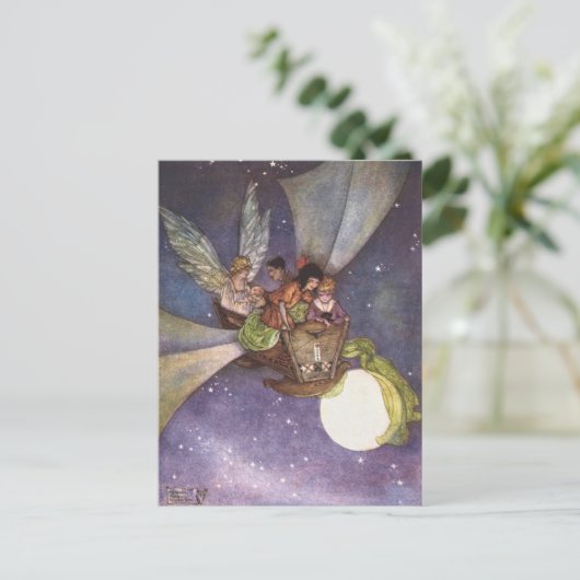 Florence Anderson hoog boven de stad Briefkaart (Staand voorkant)